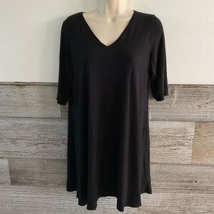 Eileen Fisher V-Neck Elbow-Sleeve dress size medium